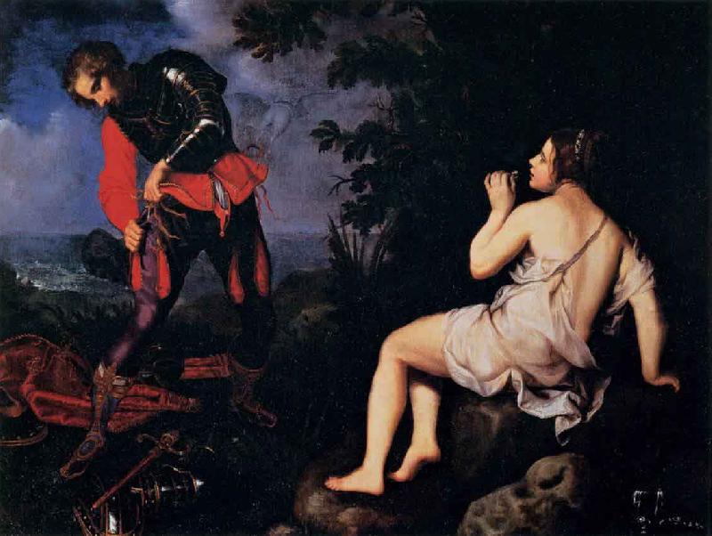 Giovanni Biliverti Angelica Hides from Ruggiero France oil painting art
